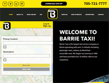 Tablet Screenshot of barrietaxi.com